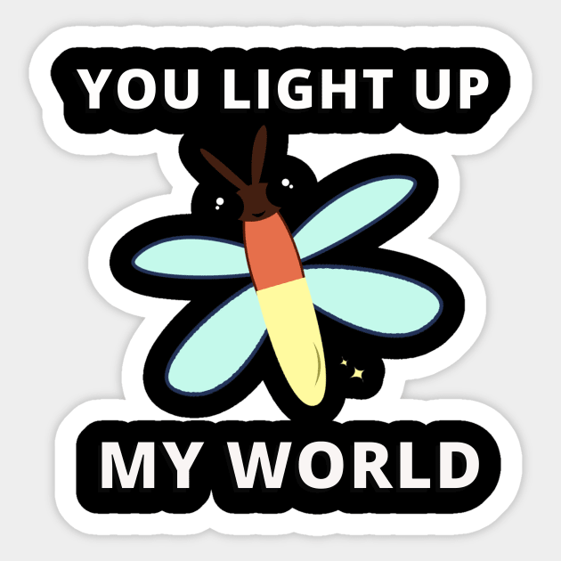 You Light Up My World Sticker by Pirino